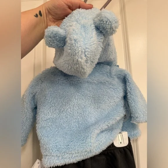 Tattle Tails Blue Bear Jacket and Onesie Set - Picture 6 of 7